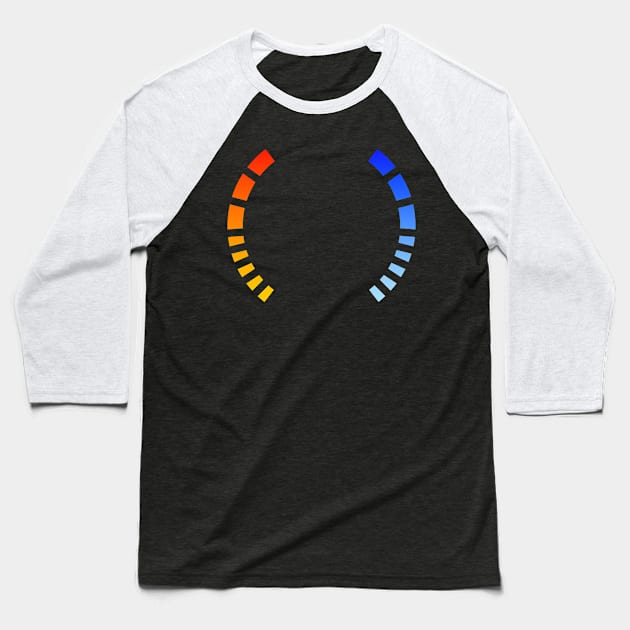 Video Game Health Bars Baseball T-Shirt by Meta Cortex